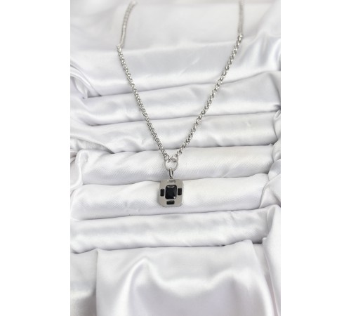 316L Çelik Zincir Gümüş Renk Vintage Model Kadın Kolye