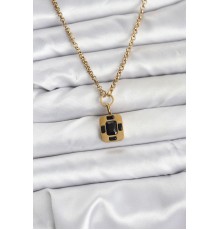 316L Çelik Zincir Gold Renk Vintage Model Kadın Kolye