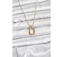 316L Çelik Zincir Gold Renk Model Kadın Kolye