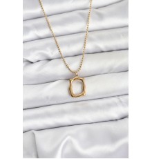 316L Çelik Zincir Gold Renk Model Kadın Kolye