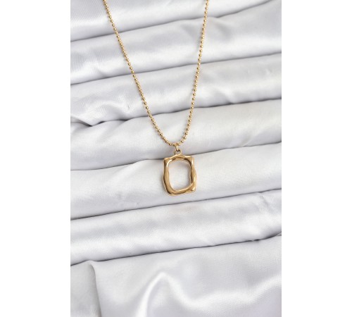316L Çelik Zincir Gold Renk Model Kadın Kolye