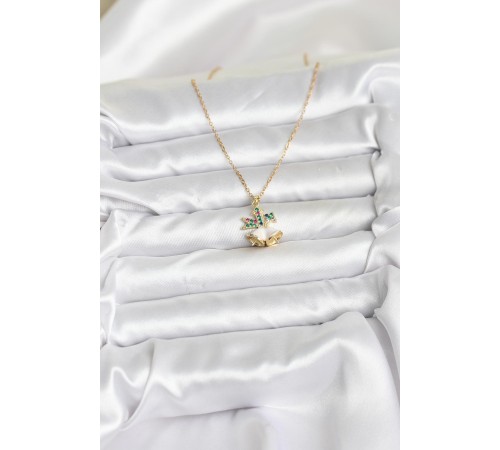 316L Çelik Zincir Gold Renk Chirtsmas Bell Model Yılbaşı Temalı Kadın Kolye