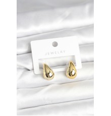 Gold Renk Damla Küpe 17 mm