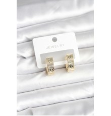 Pirinç Gold Renk Halka Kadın Küpe