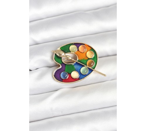 Ressam Paleti Model Broş