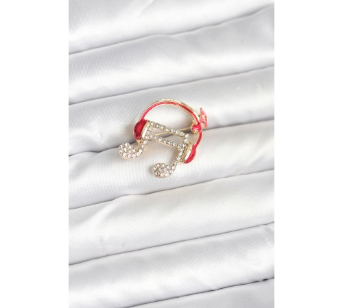 Kulaklıklı Nota Model Broş