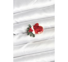 Kırmızı Model Yılbaşı Temalı Broş