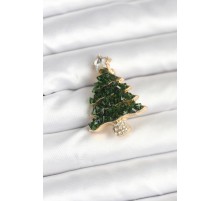 Çam Ağacı Model Yılbaşı Temalı Broş