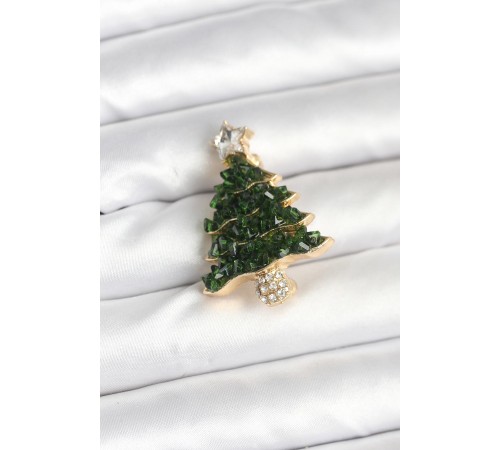 Çam Ağacı Model Yılbaşı Temalı Broş