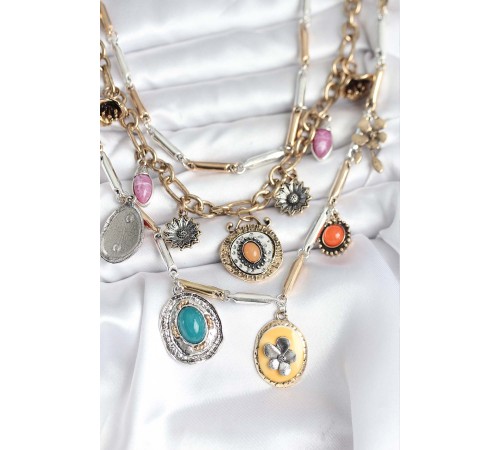 Pirinç Otantik Kolye Seti