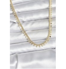 Pirinç Gold Renk Sıralı Yıldız Kadın Kolye