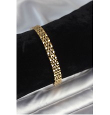 316L Çelik 7 mm Kalınlıkta Gold Renkli Erkek Bileklik