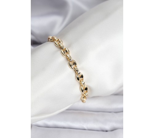 14K Gold Renk Kaplama Kahve Çekirdeği Model CM Kadın Bileklik