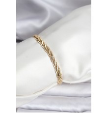 14K Gold Renk Kaplama Lazer Zincir Model CM Kadın Bileklik