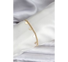 14K Gold Renk Kaplama Kalpli Model CM Kadın Bileklik