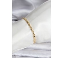 14K Gold Renk Kaplama Zincir Model Kadın CM Bileklik