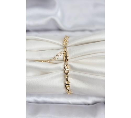 14K Gold Renk Kaplama Zincir Model CM Kadın Bileklik