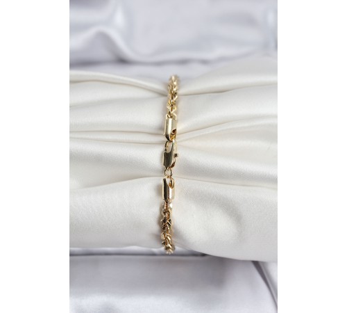 14K Gold Renk Kaplama Burgu Zincir Model CM Kadın Bileklik