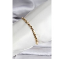 14K Gold Renk Kaplama Burgu Zincir Model CM Kadın Bileklik