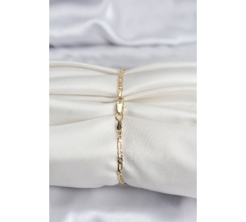 14K Gold Renk Kaplama Minimal Zincir Model CM Kadın Bileklik