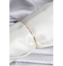 14K Gold Renk Kaplama Minimal Zincir Model CM Kadın Bileklik