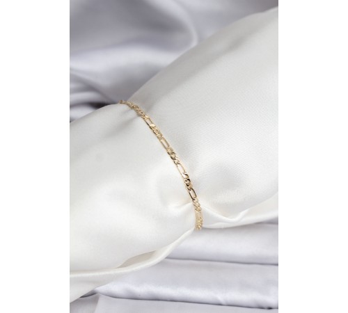 14K Gold Renk Kaplama Minimal Zincir Model CM Kadın Bileklik