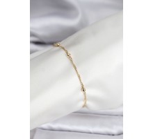 14K Gold Renk Kaplama Topçuklu Model CM Kadın Bileklik