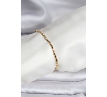 14K Gold Renk Kaplama Zincirli Model CM Kadın Bileklik