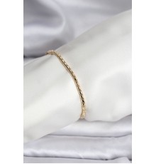 14K Gold Renk Kaplama Zincirli Model CM Kadın Bileklik
