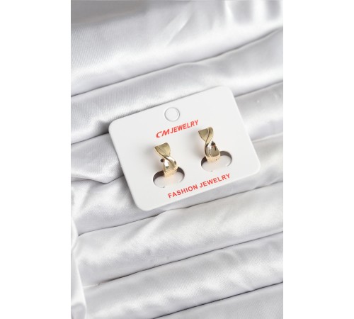 14K Gold Renk Kaplama CM Kadın Küpe