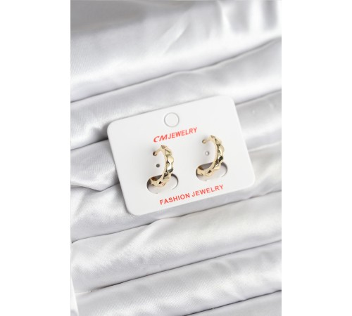 14K Gold Renk Kaplama CM Kadın Küpe