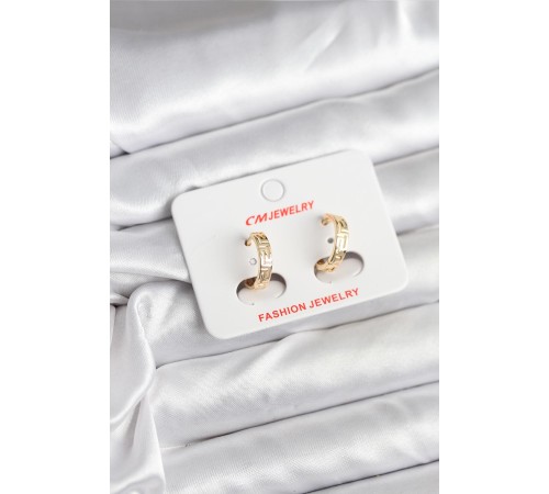 14K Gold Renk Kaplama CM Kadın Küpe