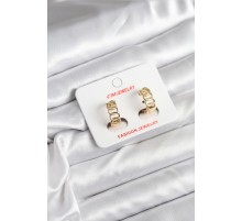 14K Gold Renk Kaplama Samanyolu Model CM Kadın Küpe