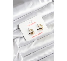 14K Gold Renk Kaplama CM Kadın Küpe