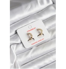 14K Gold Renk Kaplama CM Kadın Küpe