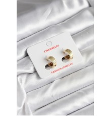 14K Gold Renk Kaplama CM Kadın Küpe