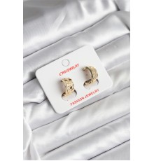 14K Gold Renk Kaplama CM Kadın Küpe