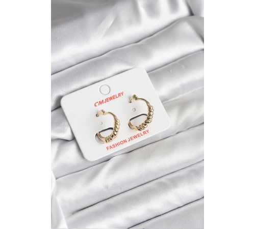 14K Gold Renk Kaplama CM Kadın Küpe