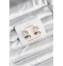 14K Gold Renk Kaplama CM Kadın Küpe