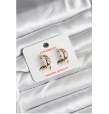 14K Gold Renk Kaplama CM Kadın Küpe