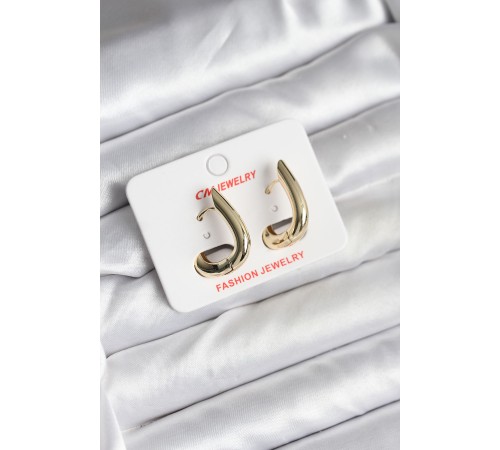 14K Gold Renk Kaplama CM Kadın Küpe