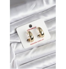 14K Gold Renk Kaplama Halka CM Kadın Küpe