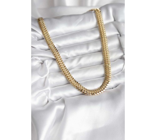 14K Gold Renk Kaplama Zincir Modelli CM Kadın Kolye