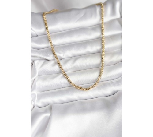 14K Gold Renk Kaplama Boru Zincir Model CM Kadın Kolye