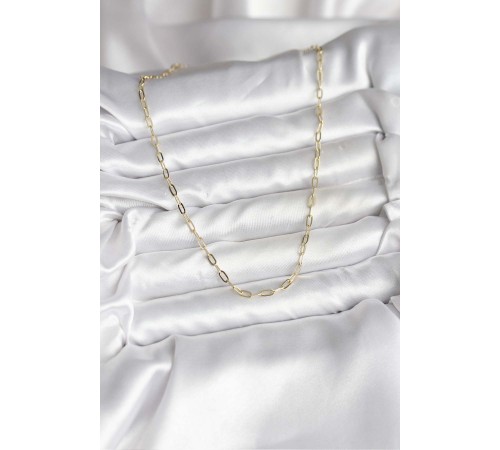 14K Gold Renk Kaplama Ataç Zincir Model CM Kadın Kolye