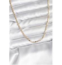 14K Gold Renk Kaplama Ezme Zincir Model CM Kadın Kolye