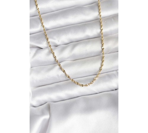 14K Gold Renk Kaplama Burgu Model CM Kadın Kolye