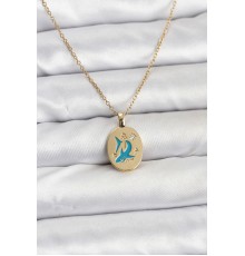 316L Çelik Zincir Gold Renk Shark Figür Kadın Kolye