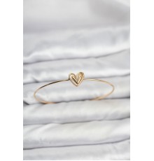 Kalp Model Gold Renk Bileklik