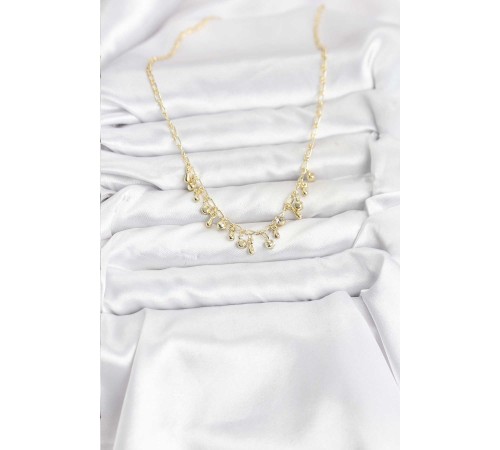 316L Çelik Zincir Gold Renk Kadın Kolye